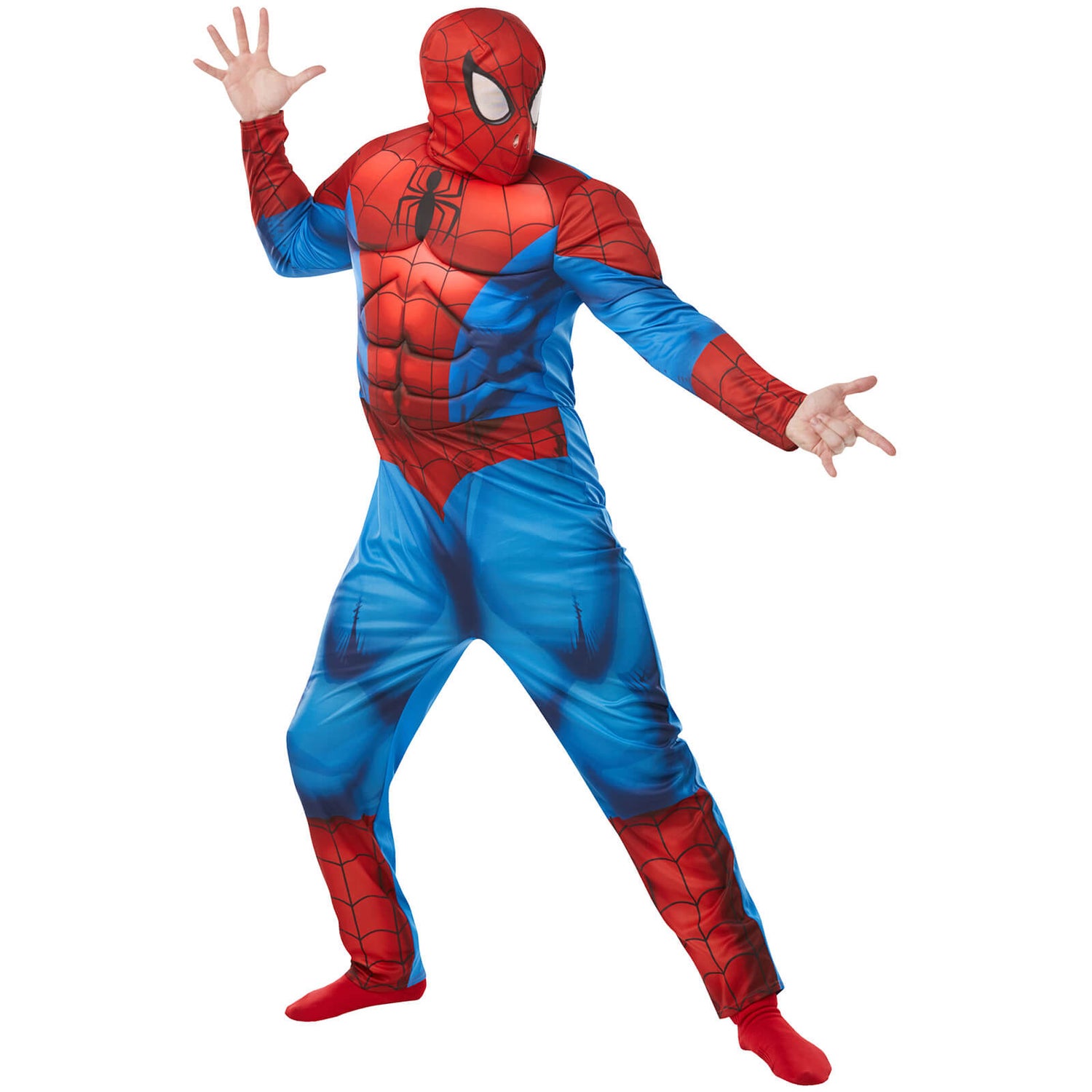  MARVEL Deluxe Adult Spider-Man Costume, Spiderman Superhero  Halloween Costume for Men - Officially Licensed X-Large : Clothing, Shoes &  Jewelry