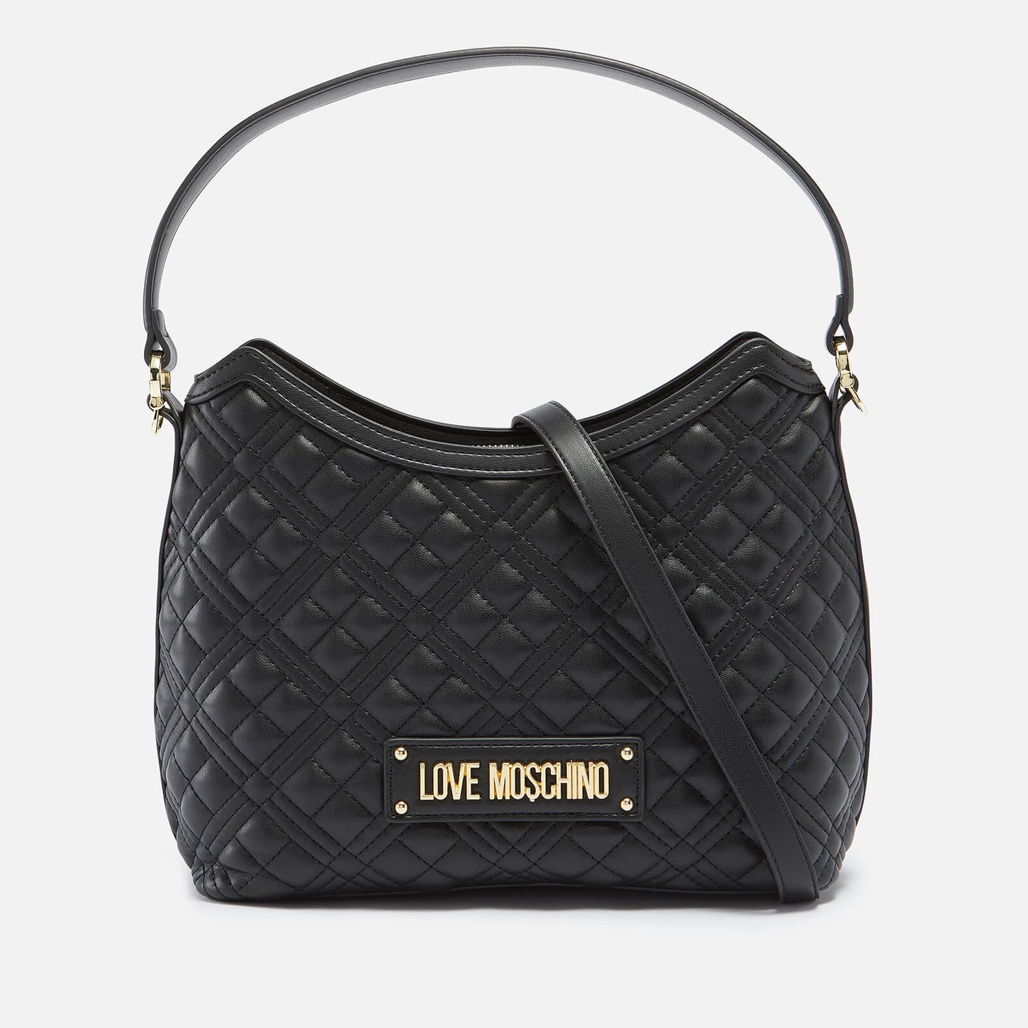 Love Moschino Women's Quilted Hobo Bag - Black