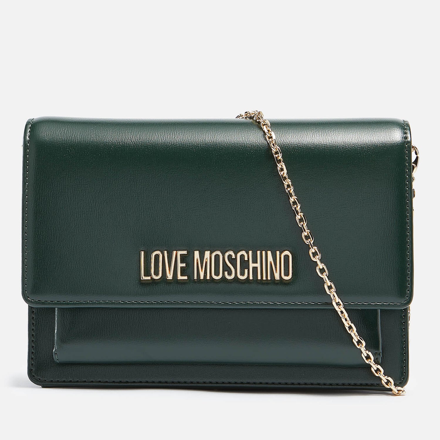 Love Moschino Women's Logo Cross Body Bag - Green