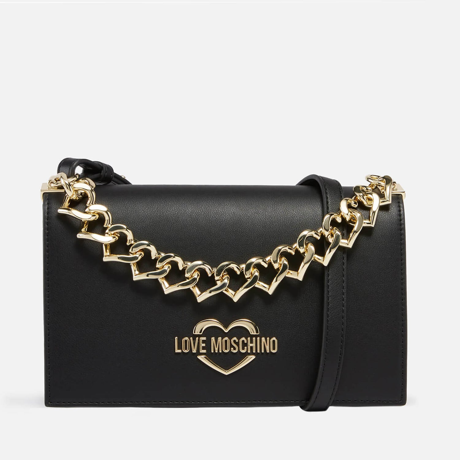 Love Moschino Women's Chunky Chain Shoulder Bag - Black