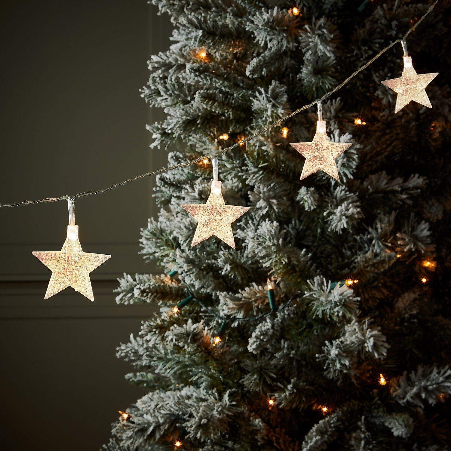 Star christmas string sales lights