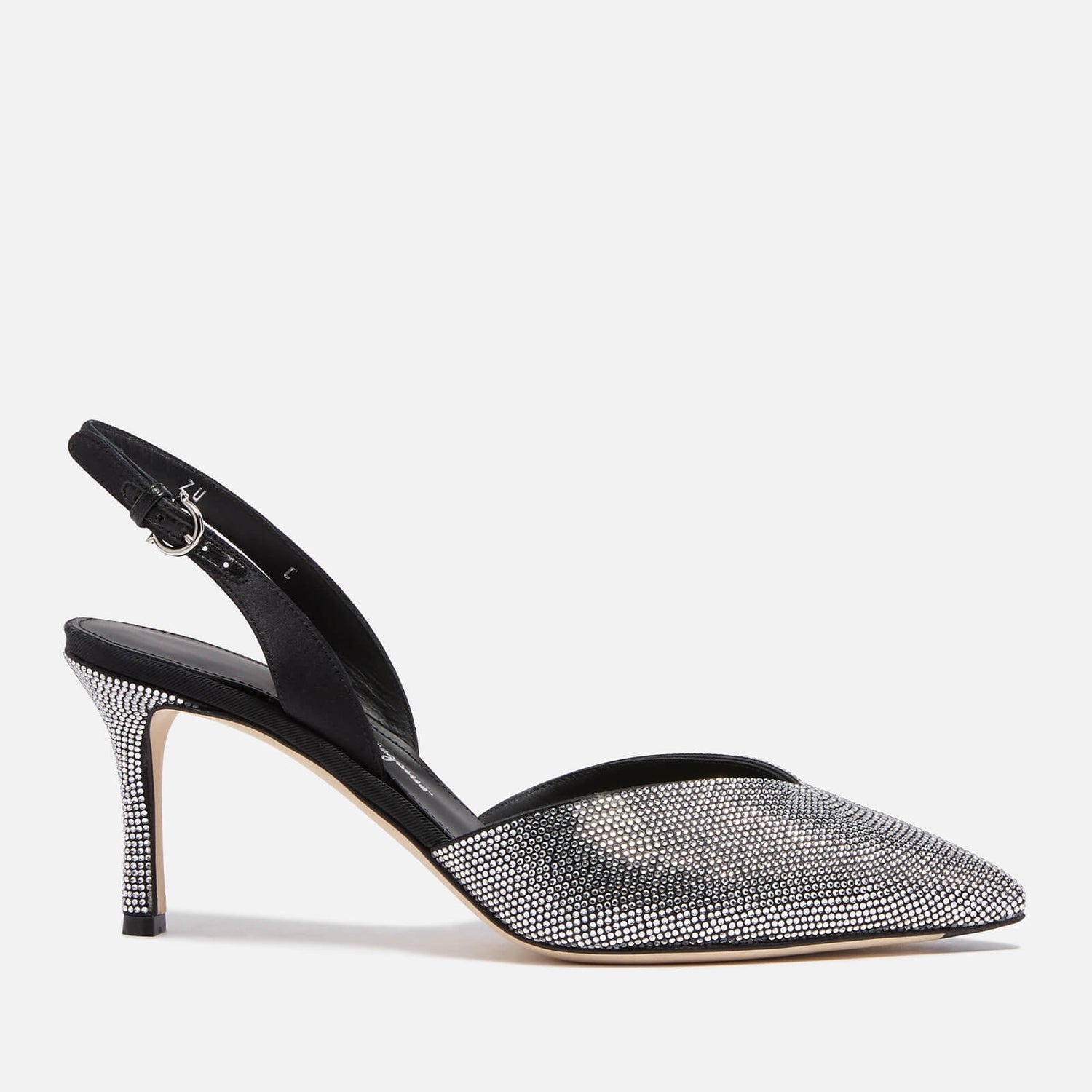 Salvatore Ferragamo Women's Ileen 70 T Sling Back Court Shoes - Nero - UK 4