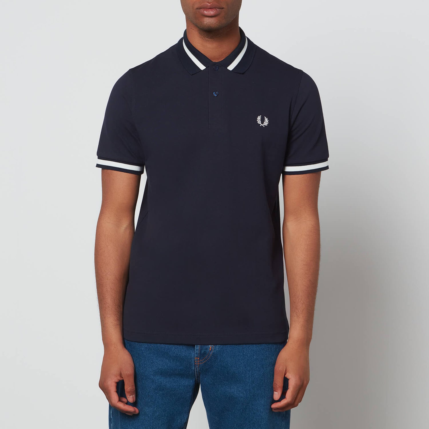 Fred Perry Men's Made In England Single Tipped Polo Shirt - Navy - 42/L