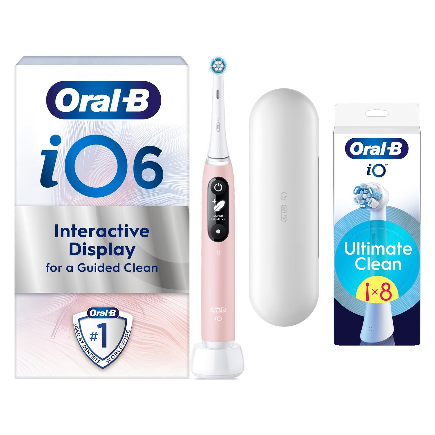 Oral-B iO 6 Pink Electric Toothbrush Designed By Braun