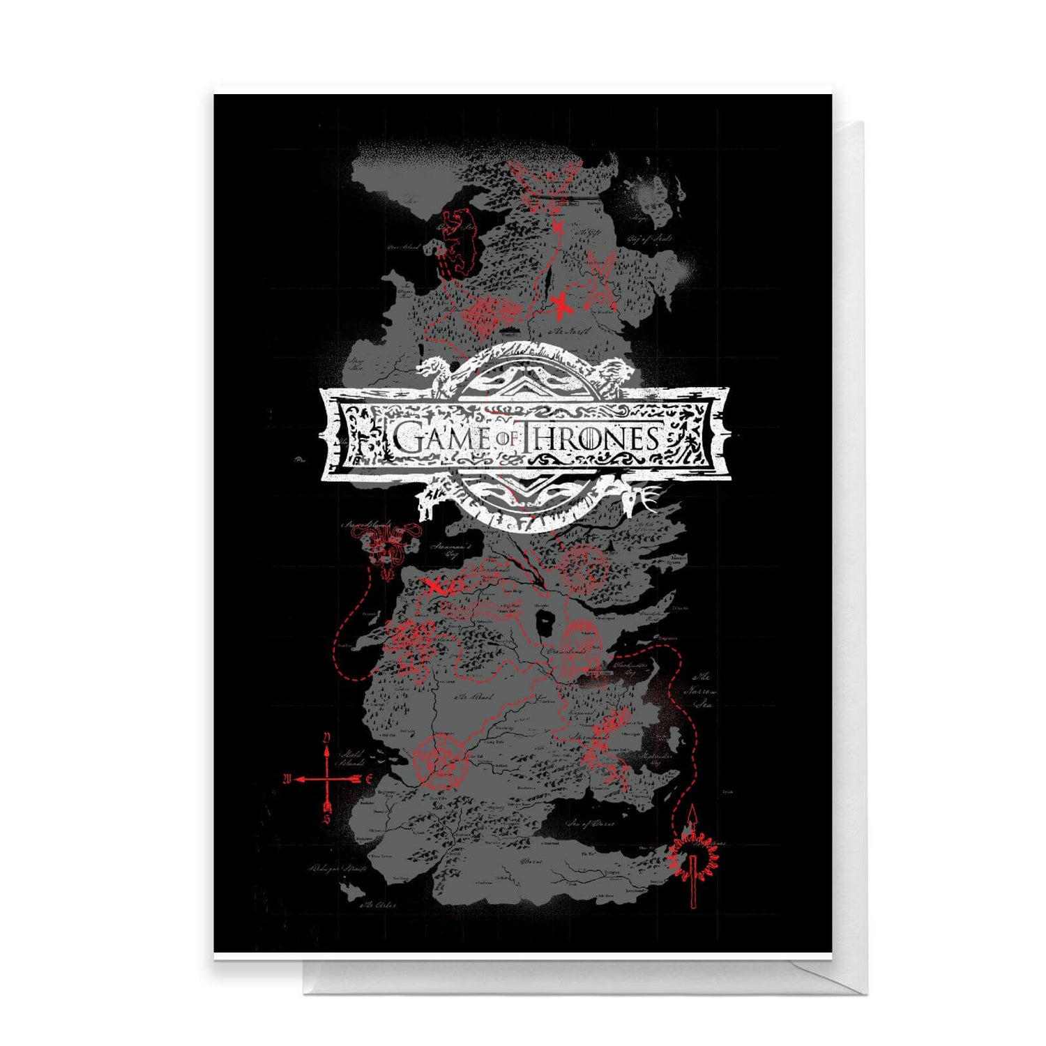 Game of Thrones Westeros Greetings Card