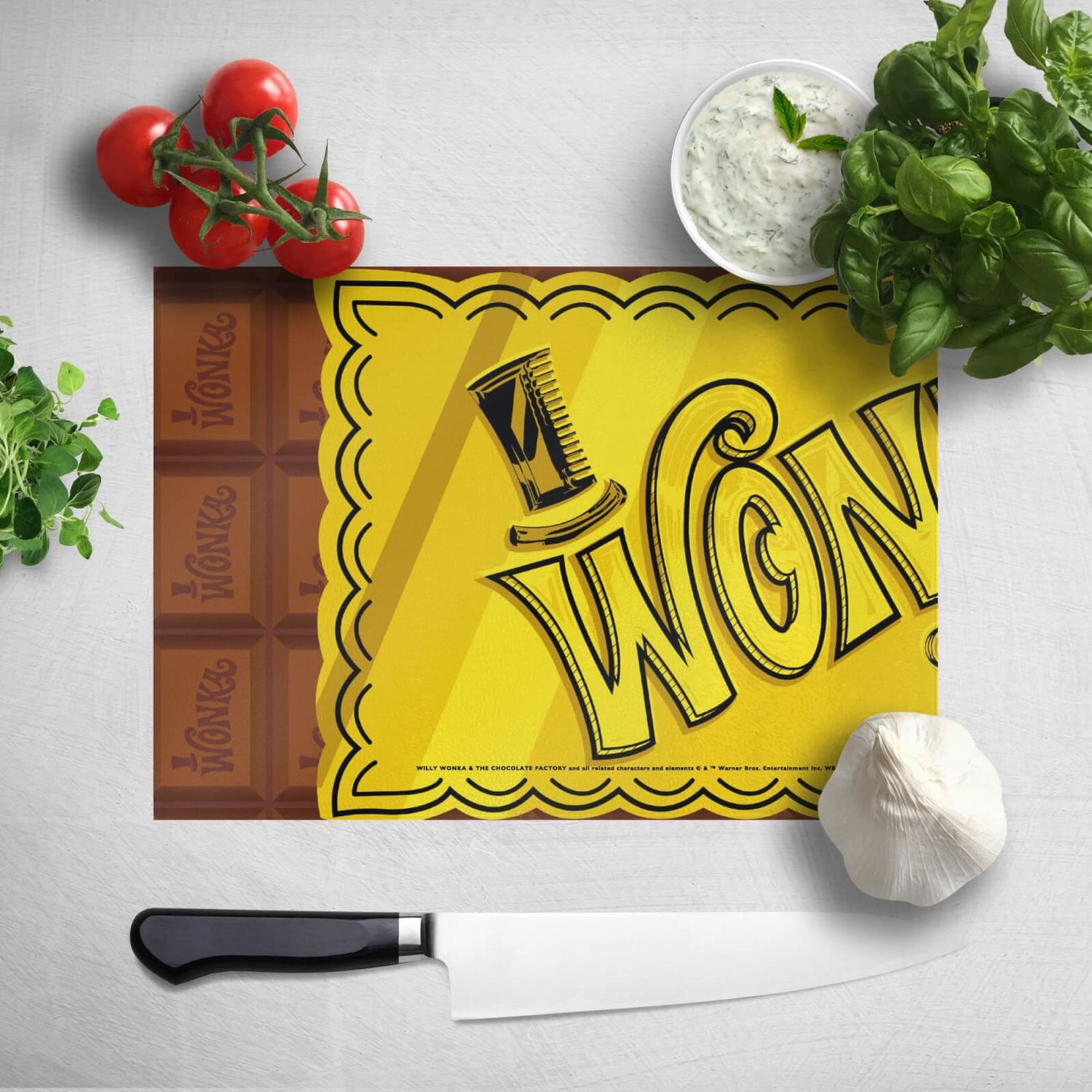 Willy Wonka & the Chocolate Factory Golden Ticket Chopping Board