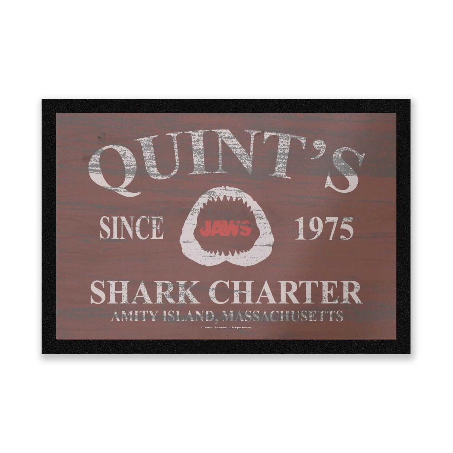 Jaws Quints Shark Charter Entrance Mat