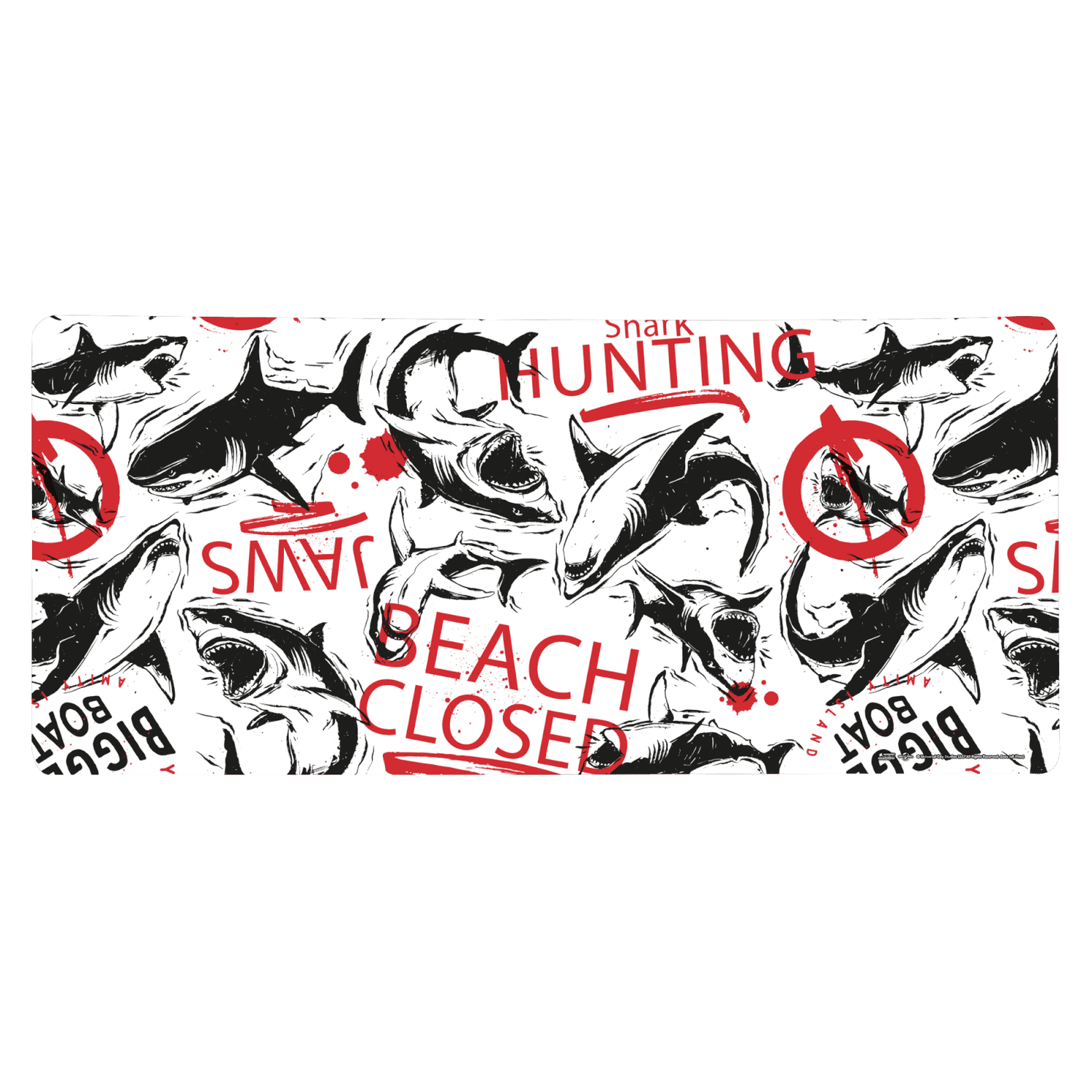 Jaws Beach Closed Gaming Mouse Mat