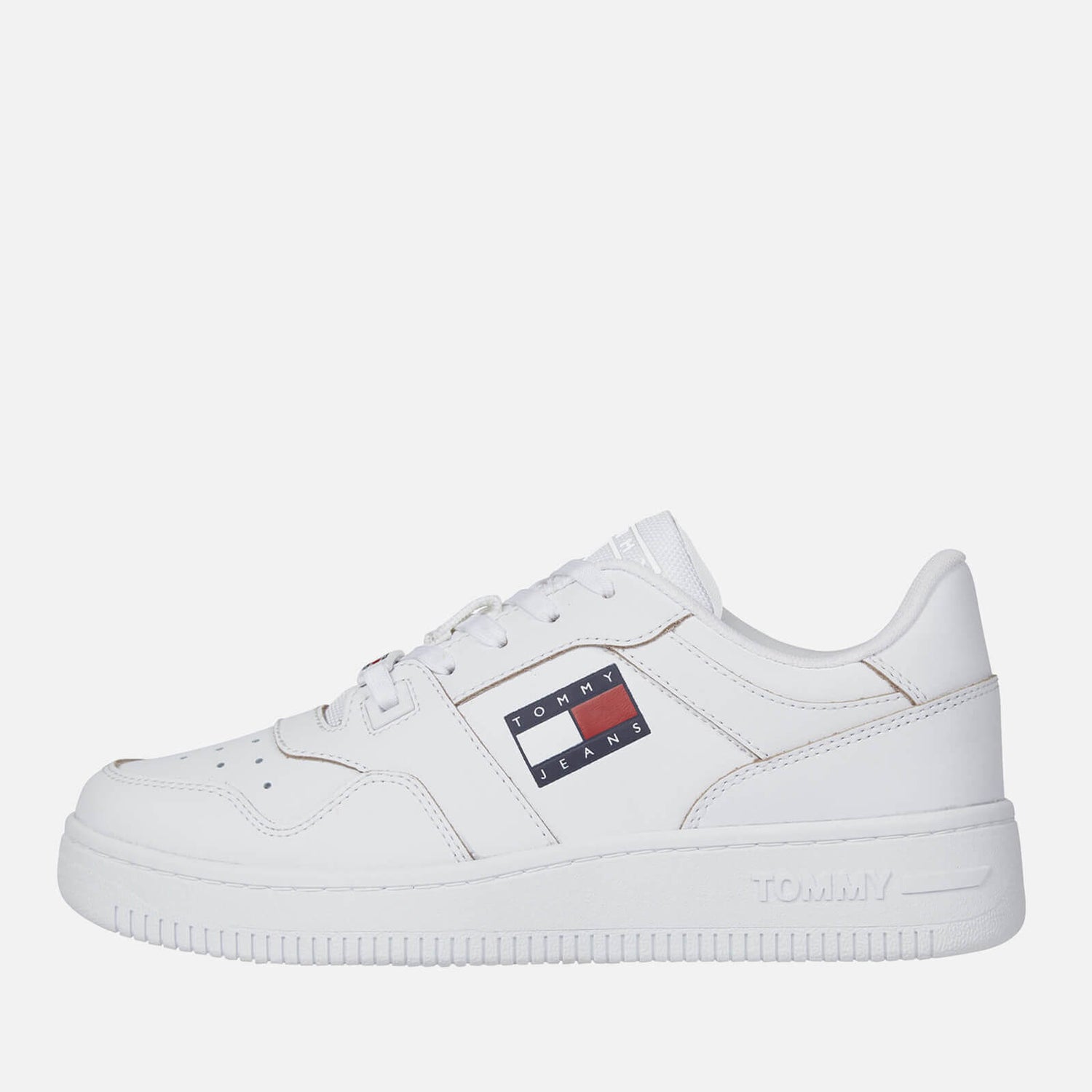 Tommy Jeans Tech Leather-Blend Basket Trainers