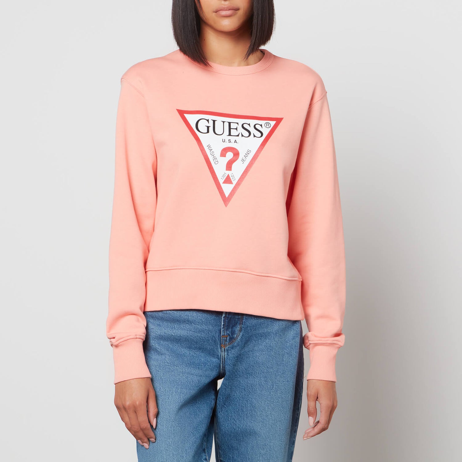 Guess Women's Cn Original Sweatshirt - Peach Brulee - XS