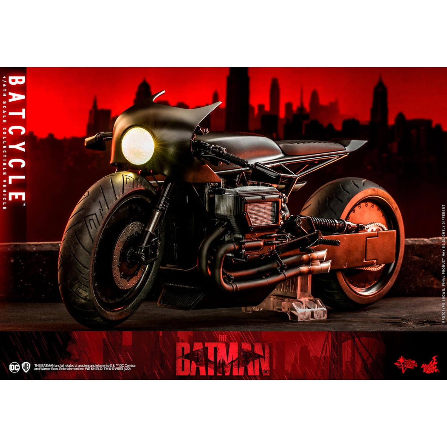 Hot Toys DC Comics The Batman Movie Masterpiece Action Figure 1/6 Batcycle 42cm