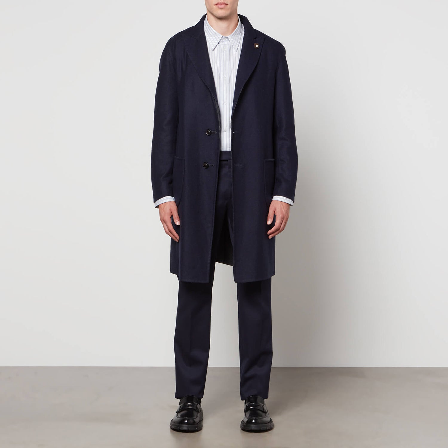 Lardini Reversible Wool, Silk and Cashmere-Blend Coat - IT 50/L