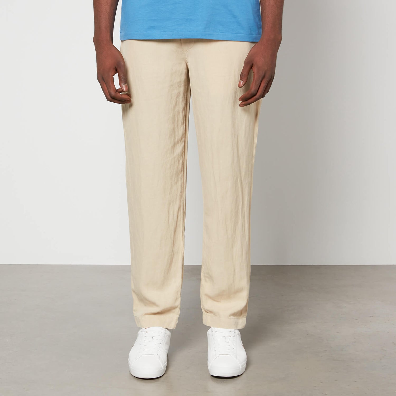 Polo Ralph Lauren Straight-Leg Linen and Silk-Blend Trousers - S