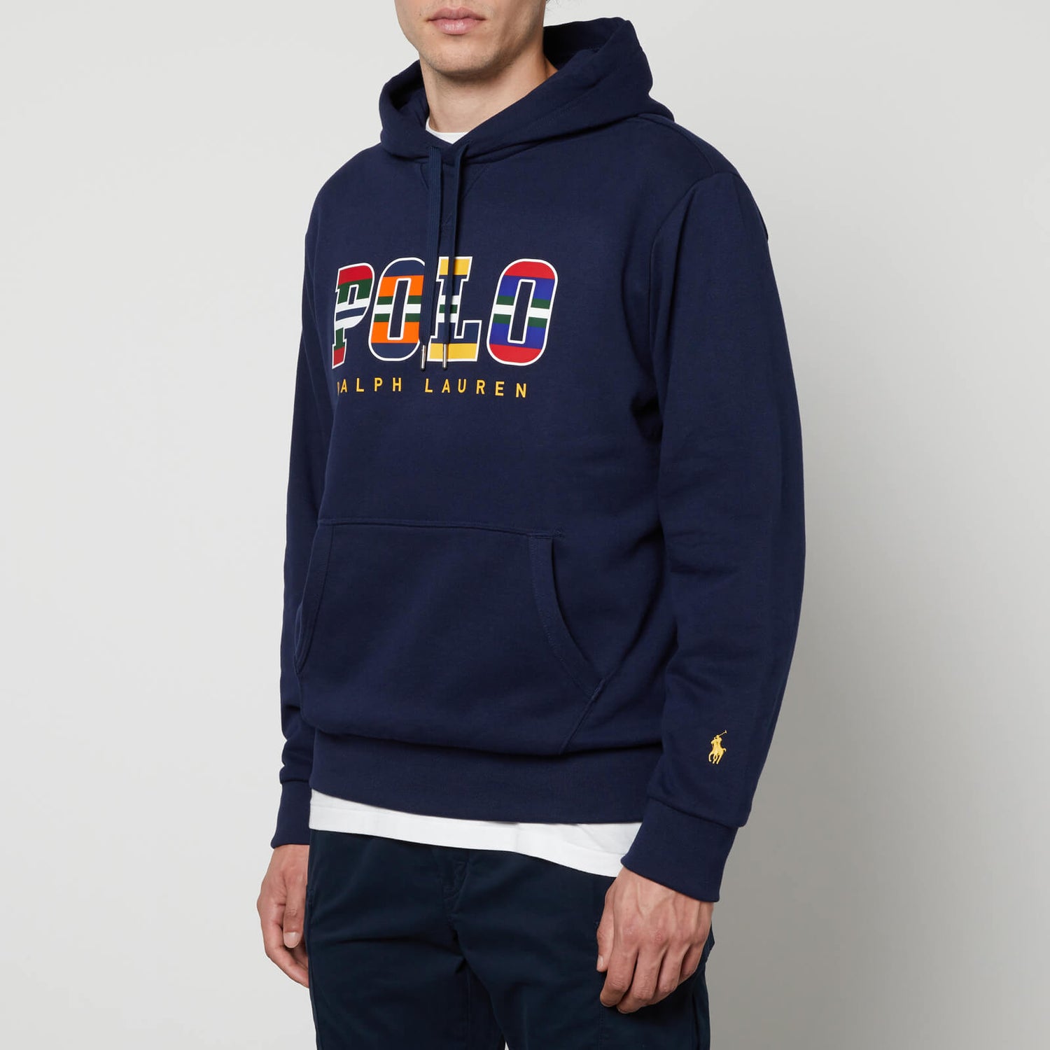 Polo Ralph Lauren Logo-Print Cotton-Blend Jersey Hoodie