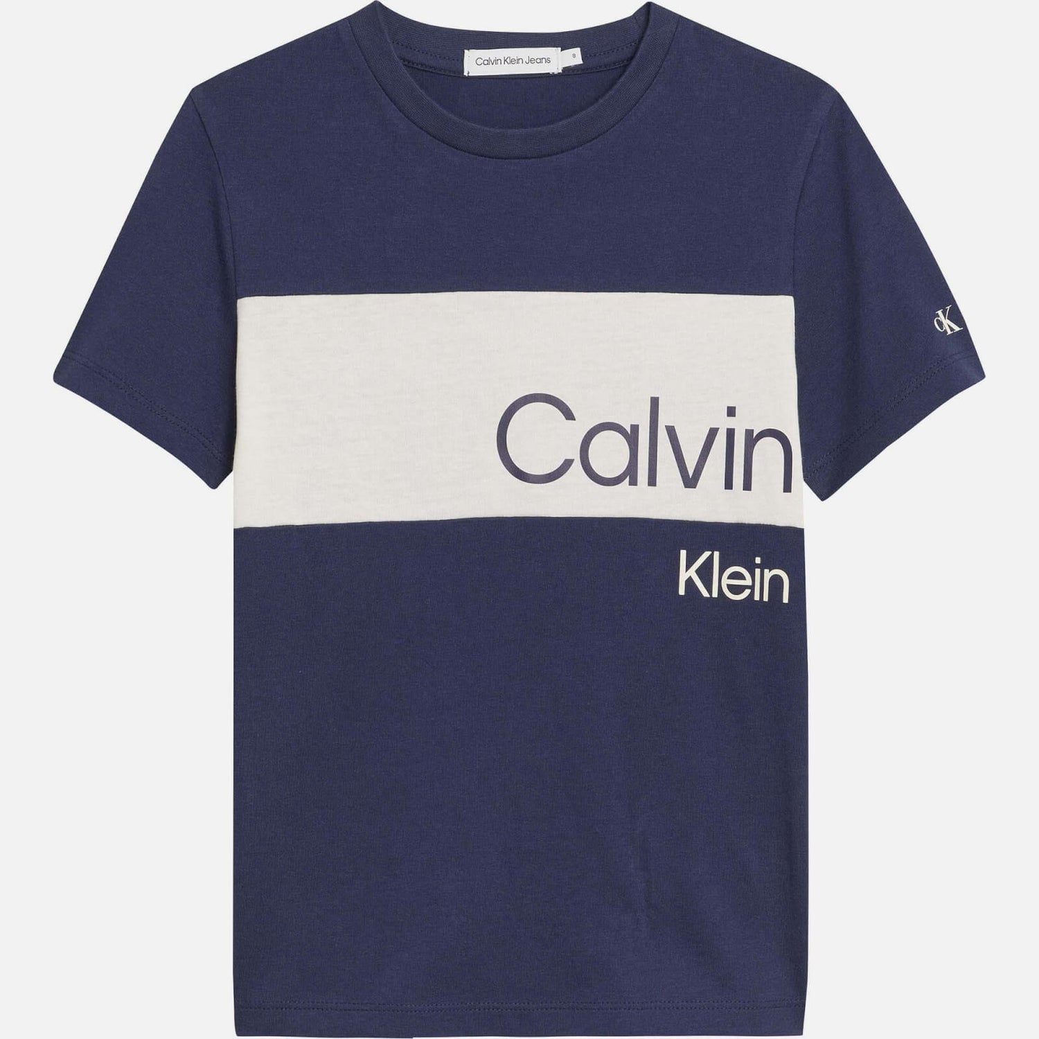 Calvin Klein Boys' Stack Cotton-Jersey T-Shirt
