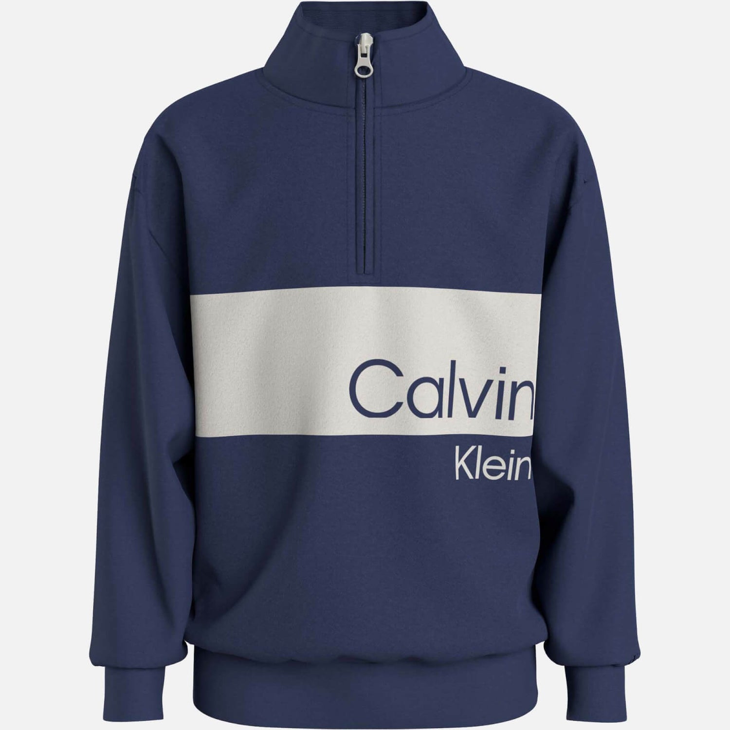 Calvin Klein Boys' Colour Block Stack Logo Zip Sweatshirt - 12 Years