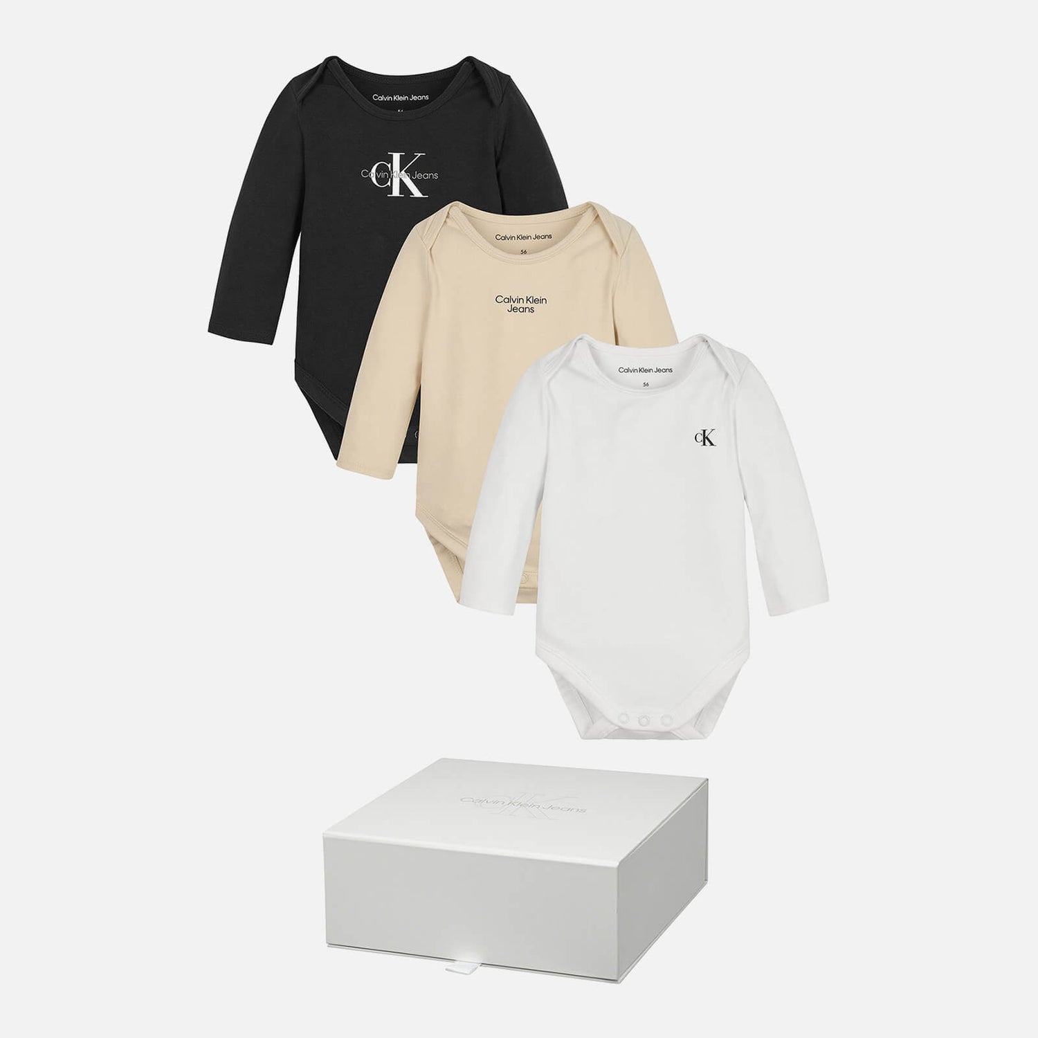 Calvin Klein Babys' Cotton-Blend Bodysuit Gift Set - 3 Months