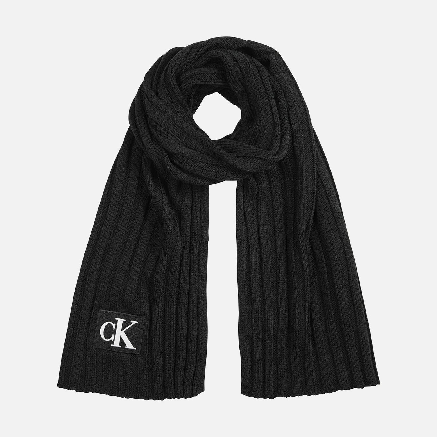 Calvin Klein Babies’ Logo-Appliquéd Ribbed-Knit Scarf