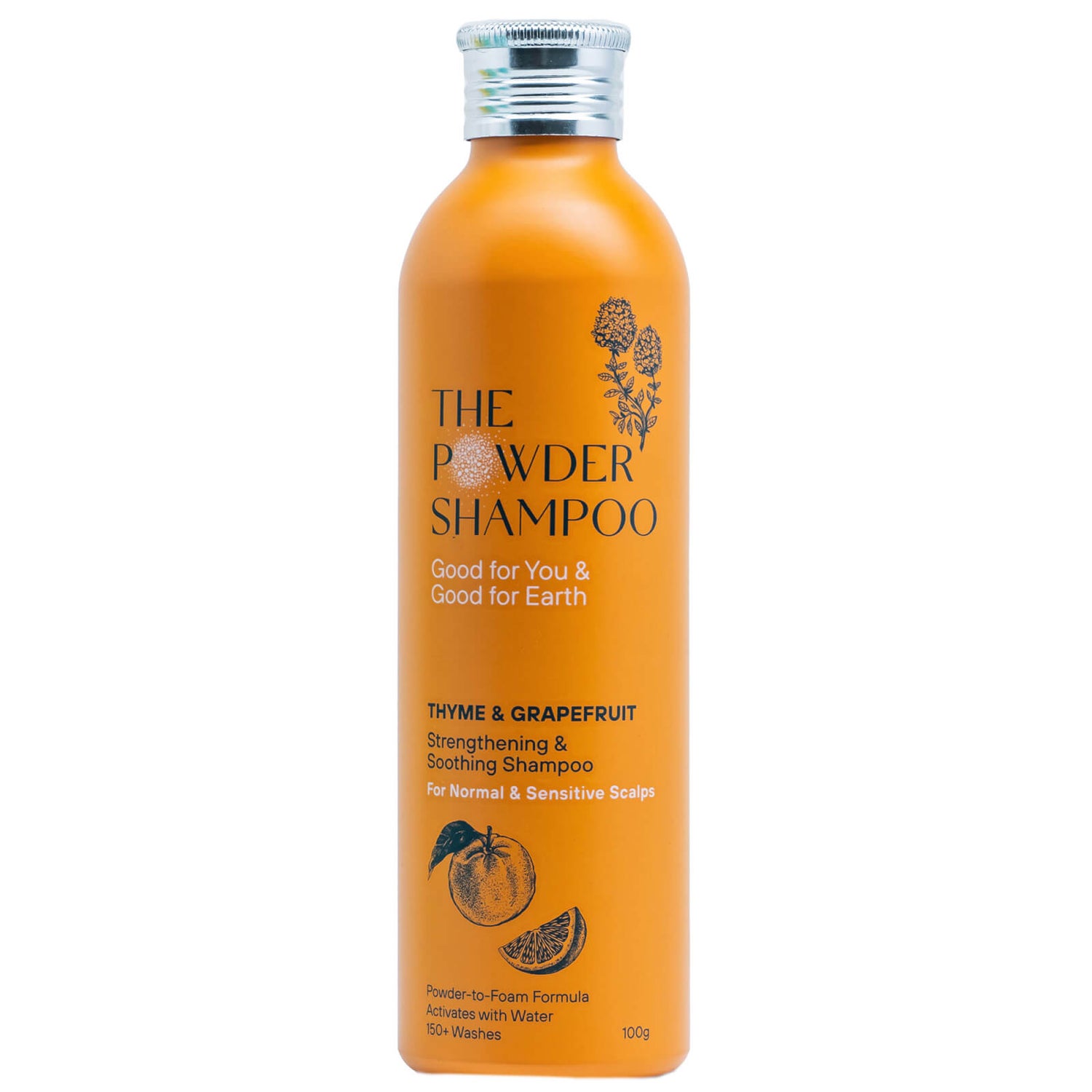 The Powder Shampoo Strengthening & Soothing Shampoo 100g (Thyme & Grapefruit)