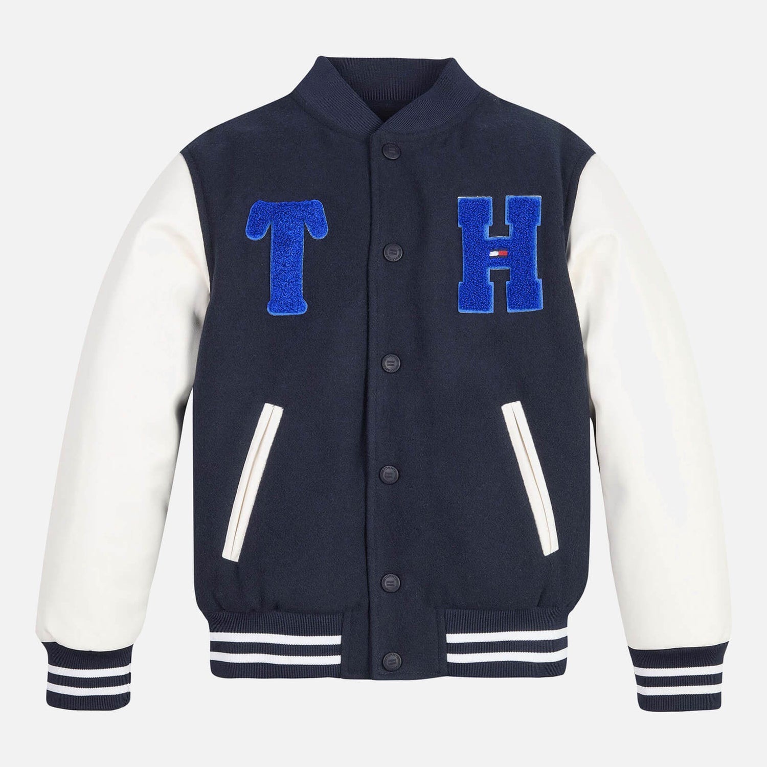 Tommy Hilfiger Boys' Reversible Varsity Jersey Bomber Jacket - 6 Years