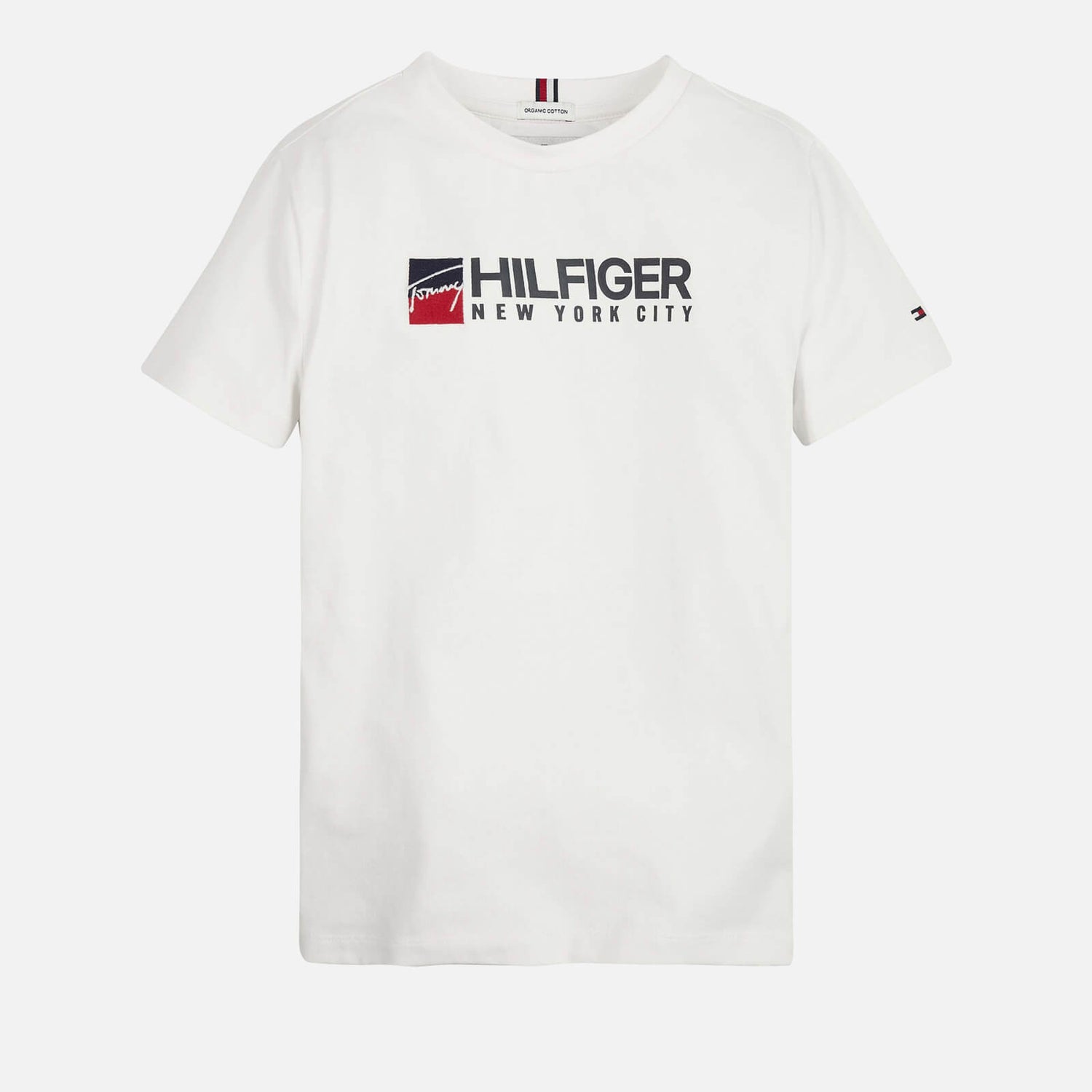 Tommy Hilfiger Boys Logo Stretch-Cotton Jersey T-Shirt - 4 Years