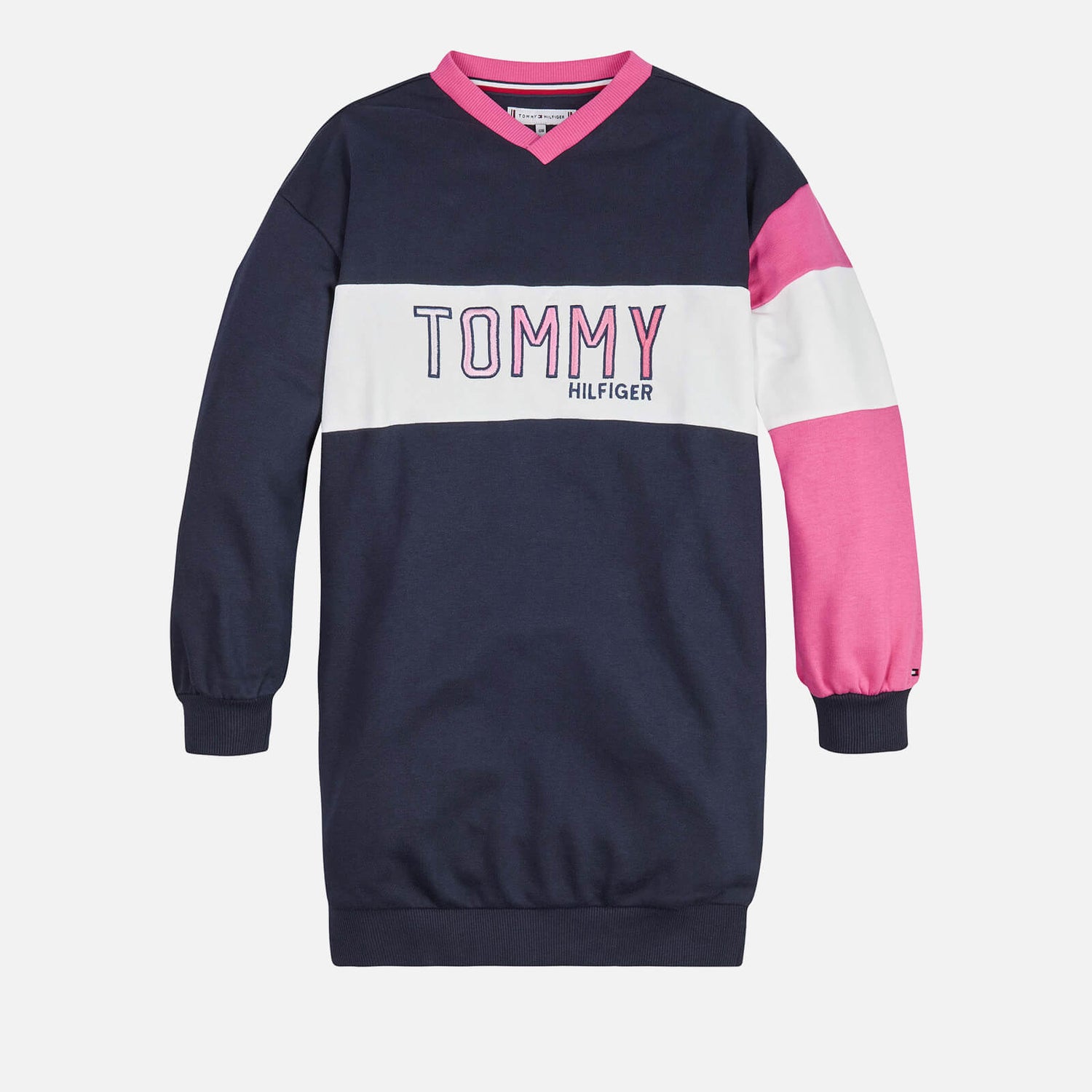 Tommy Hilfiger Girls’ Cotton-Blend Jersey Jumper Dress - 6 Years