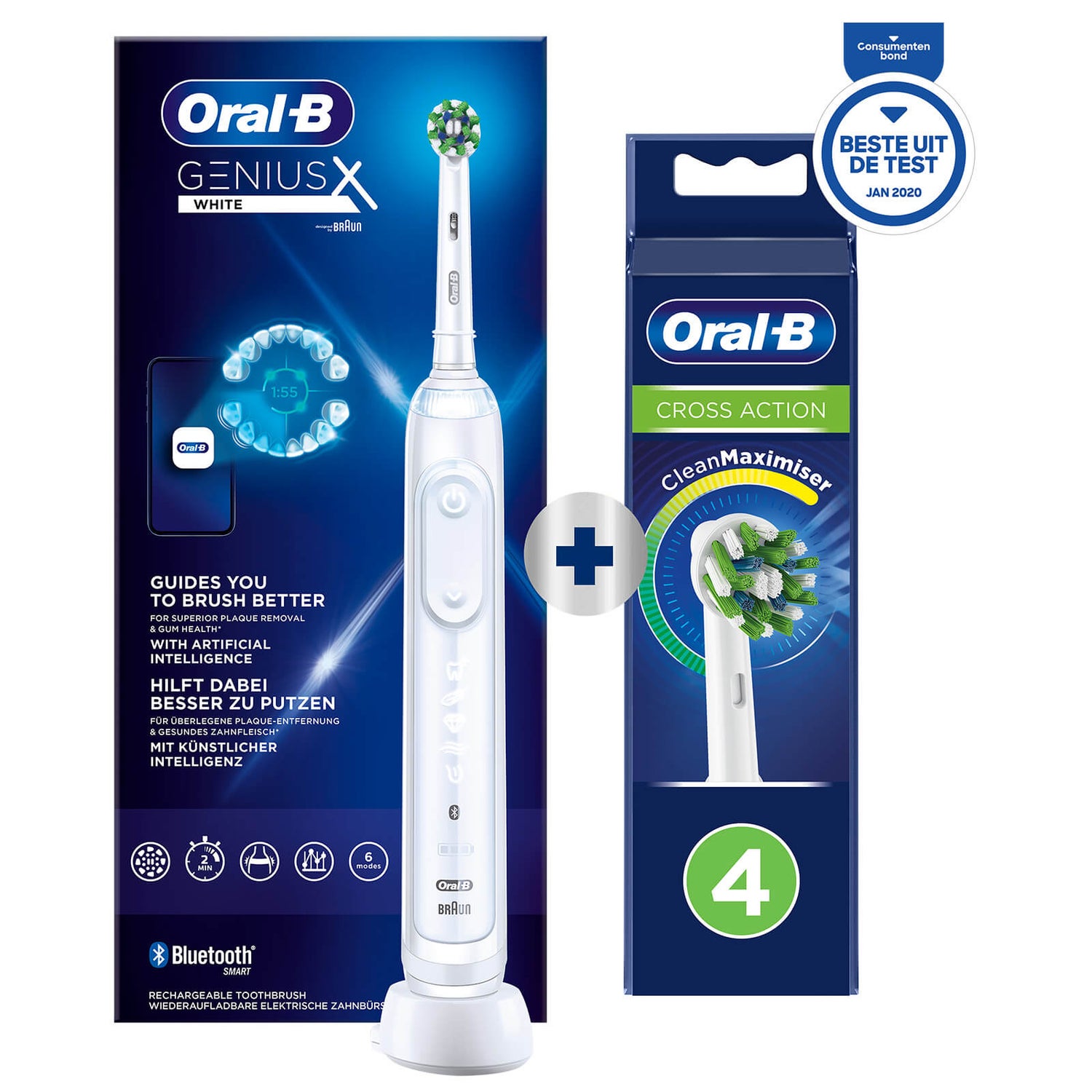 dorst Kruiden tekst Oral-B Genius X Elektrische Tandenborstel - Wit | Oral-B NL