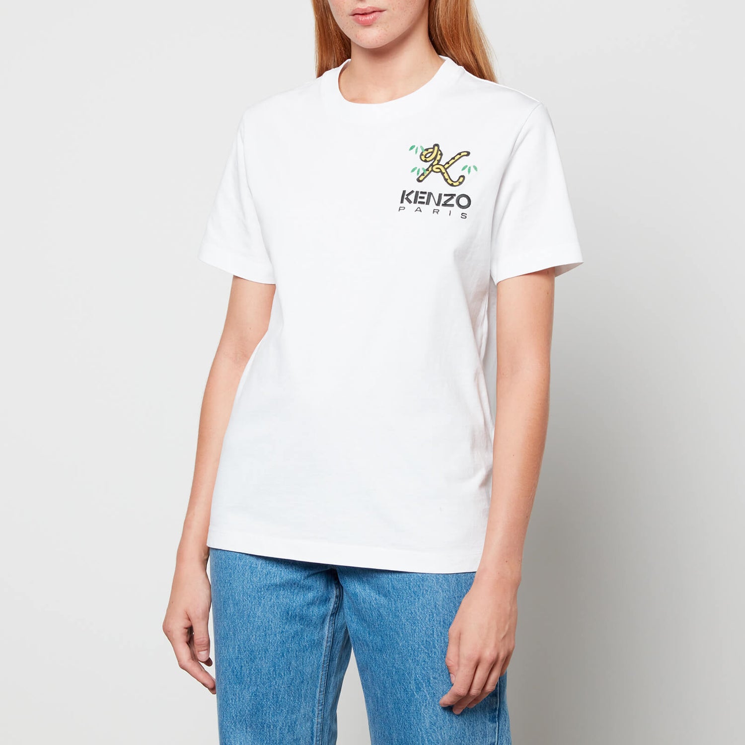 Kenzo Crest Logo Cotton-Jersey T-Shirt