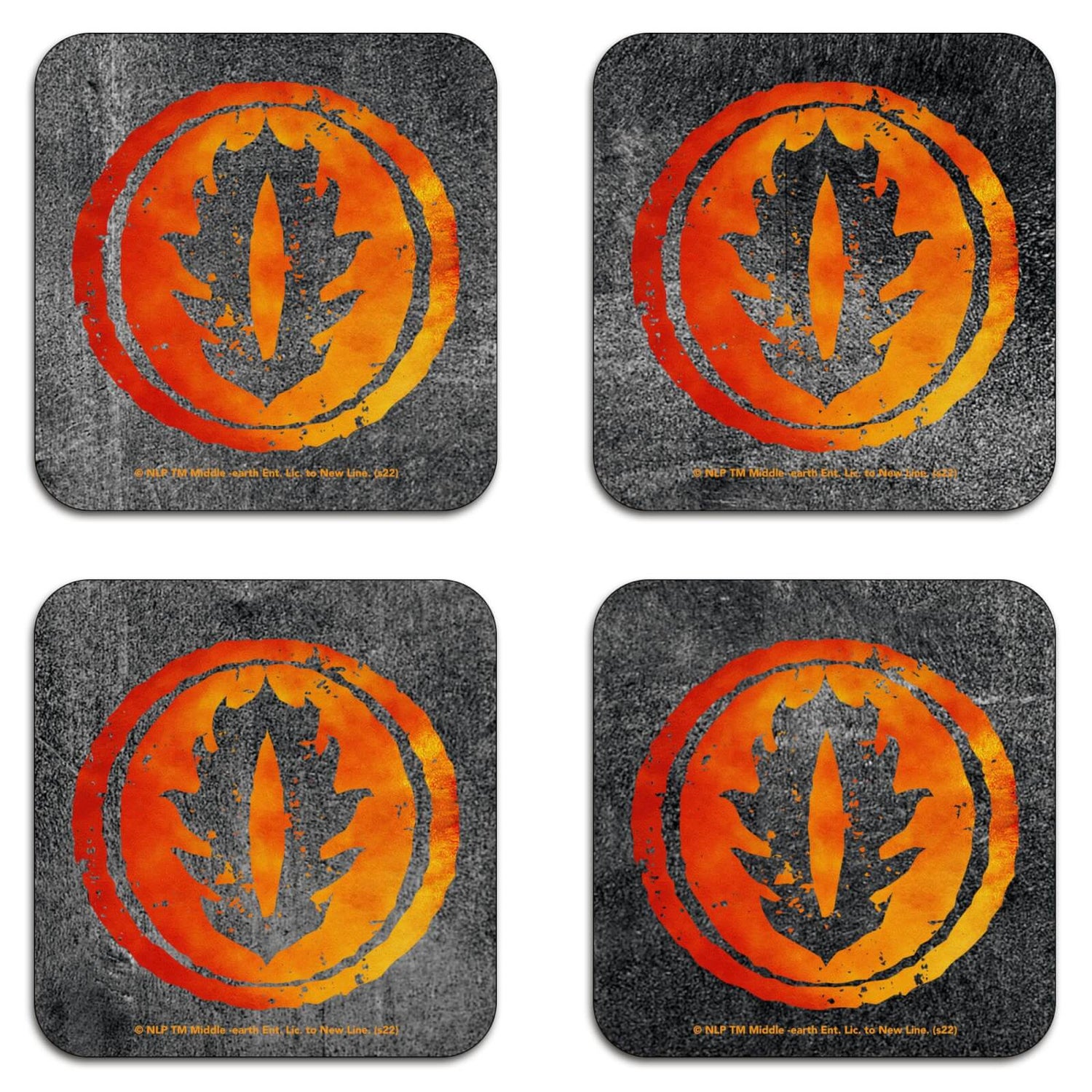 Lord Of The Rings Sauron's Eye Coaster Set