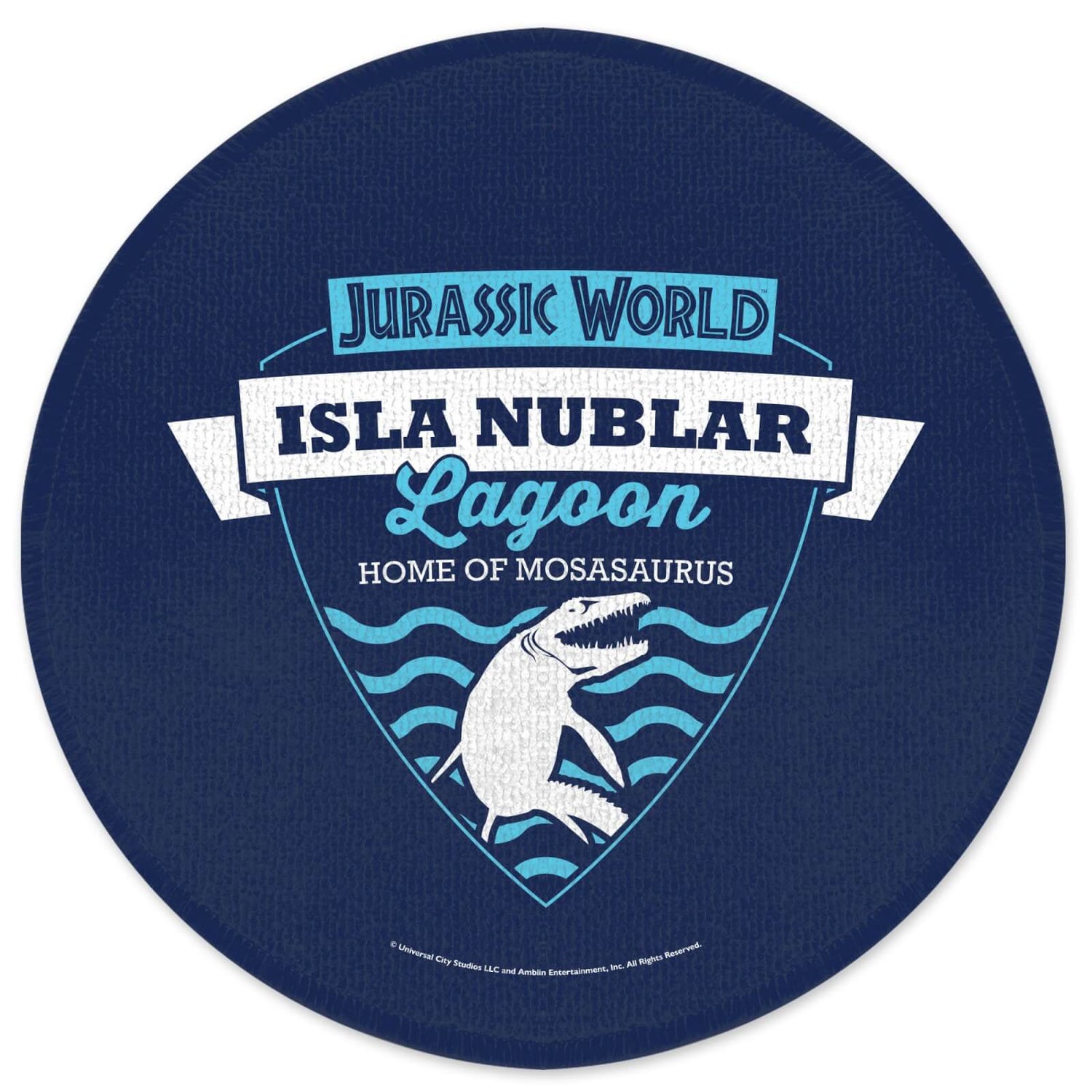 Jurassic Park Isla Nublar Lagoon Round Bath Mat