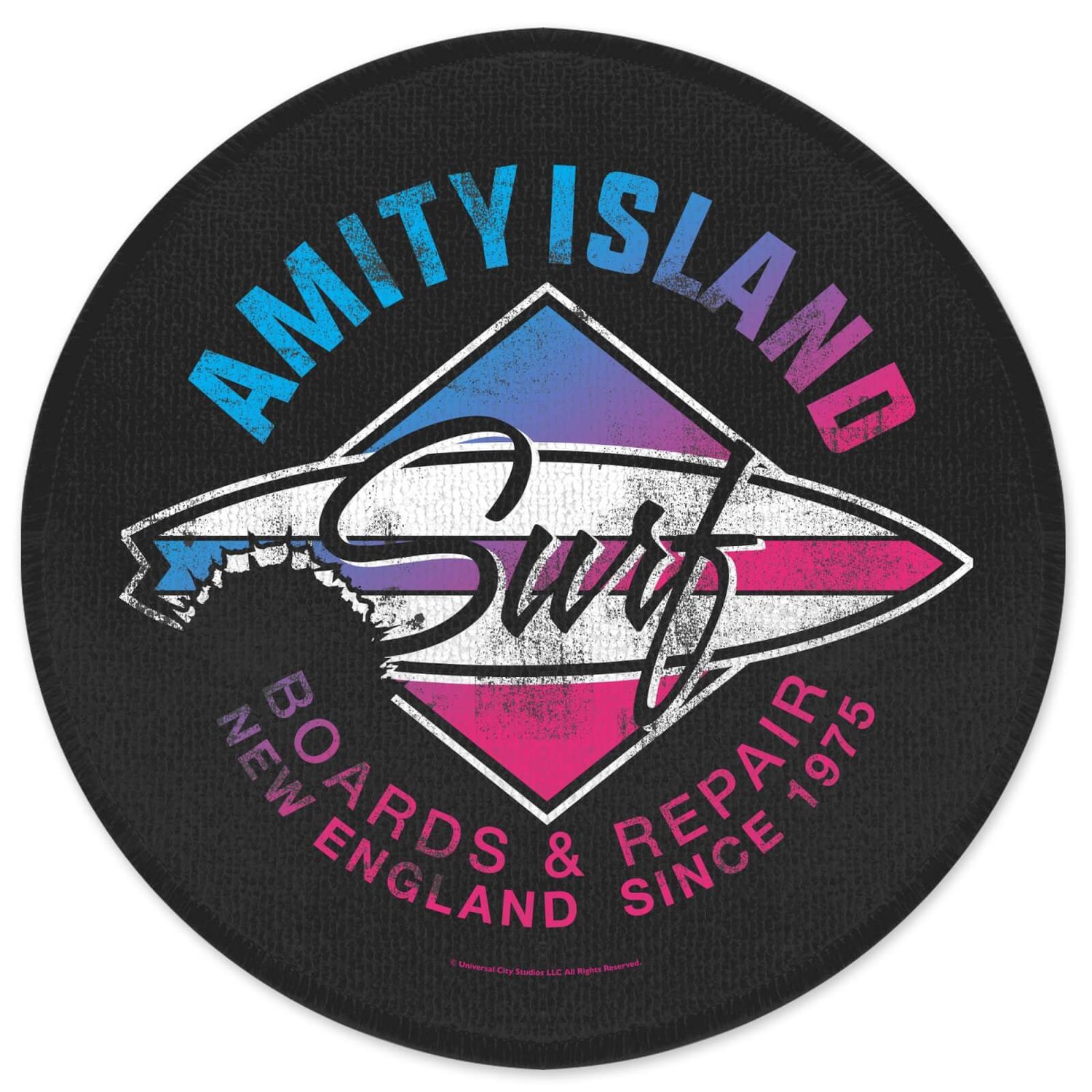 Alfombrilla de baño redonda Amity Island Surf de Jaws