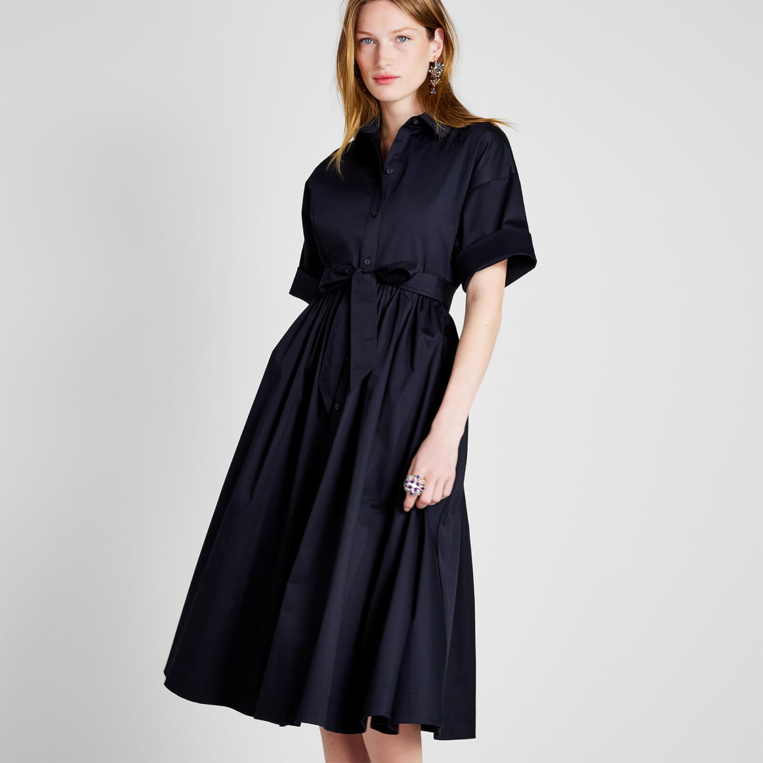 Kate Spade New York Women's Poplin Montauk Dress - Black - S