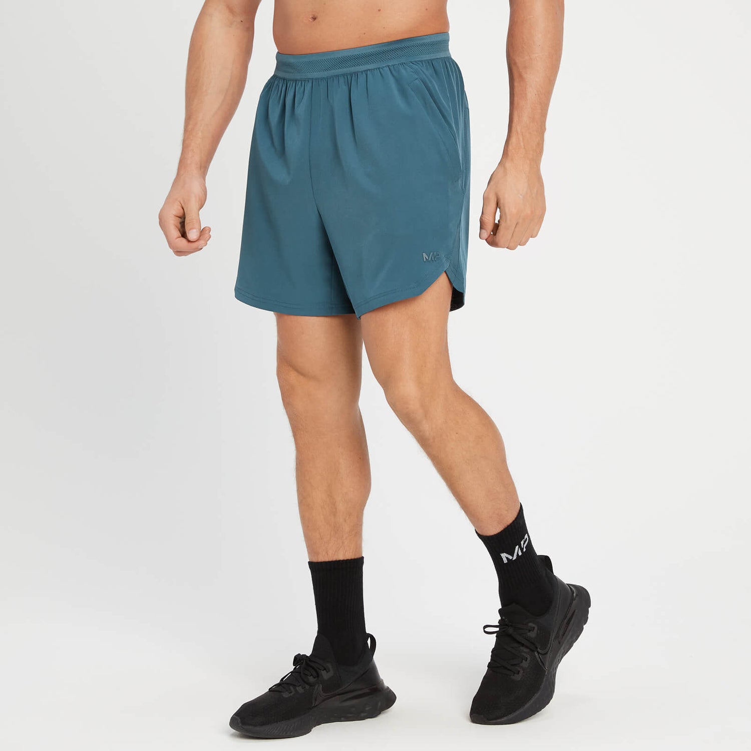 MP Men's Tempo Stretch Woven Shorts - Smoke Blue - XS