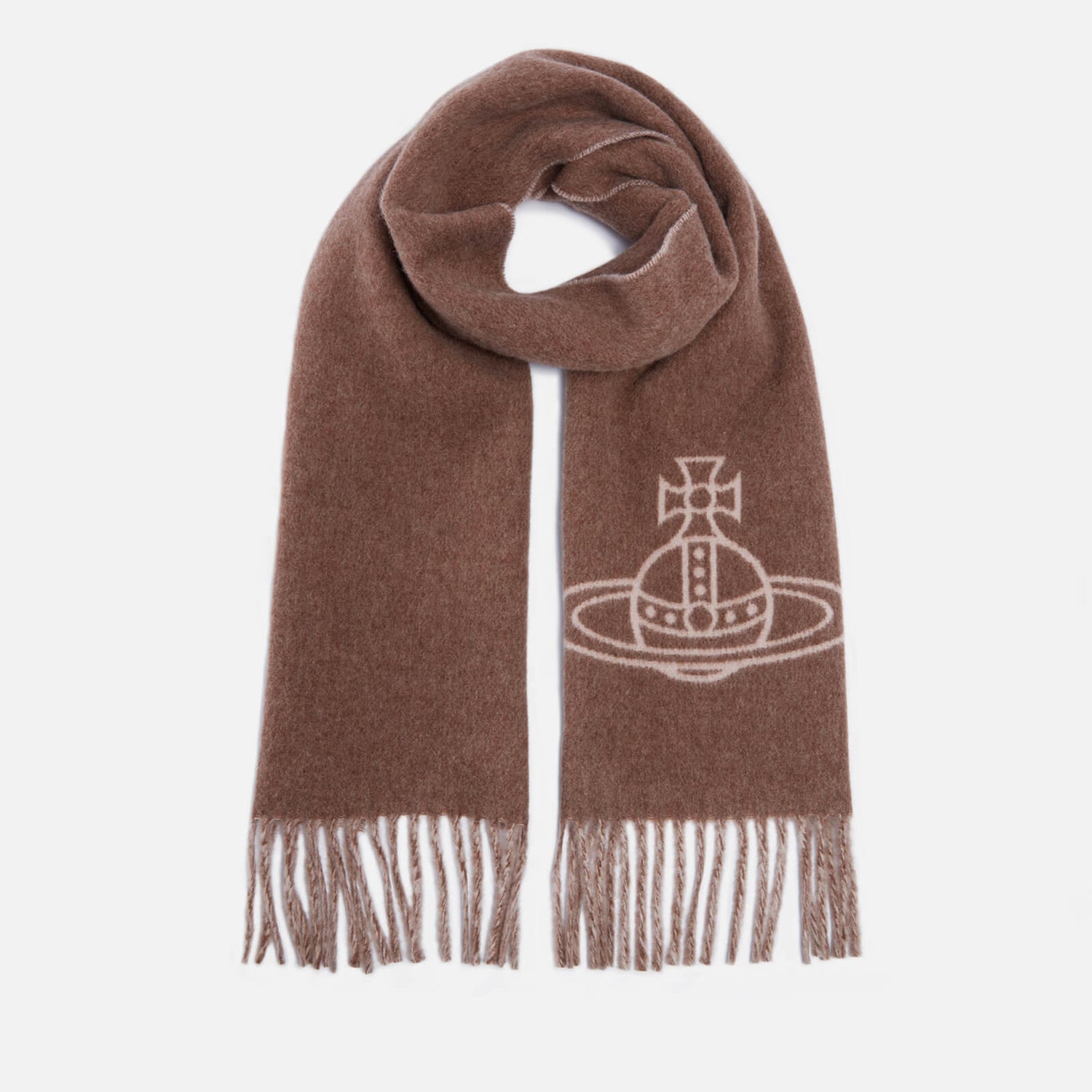 Vivienne Westwood Orb-Logo Wool Scarf