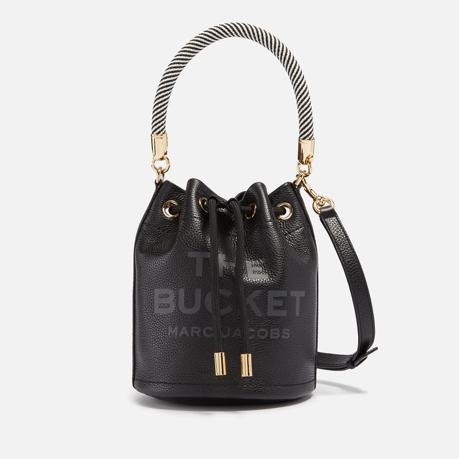 Marc Jacobs The Bucket Logo Textured-Leather Bag