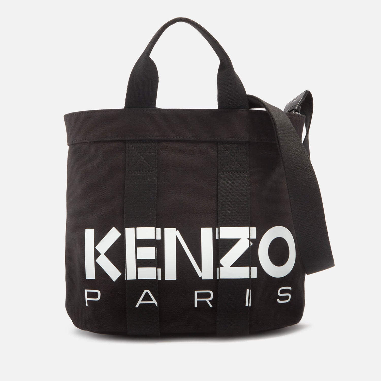 KENZO Medium Logo Detail Canvas Tote Bag