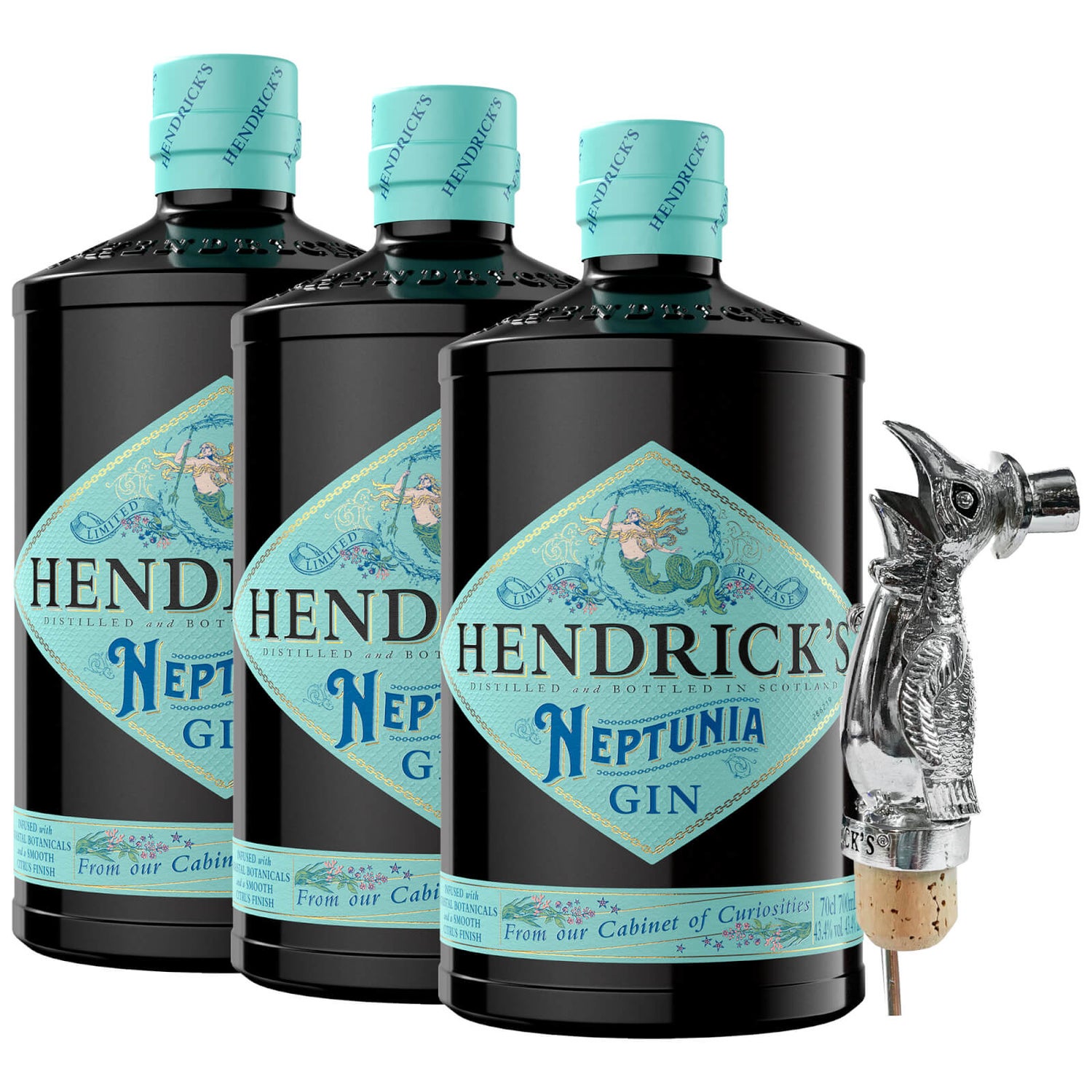 Hendrick's Neptunia Trio with Exclusive Hendrick's Penguin Gin Pourer
