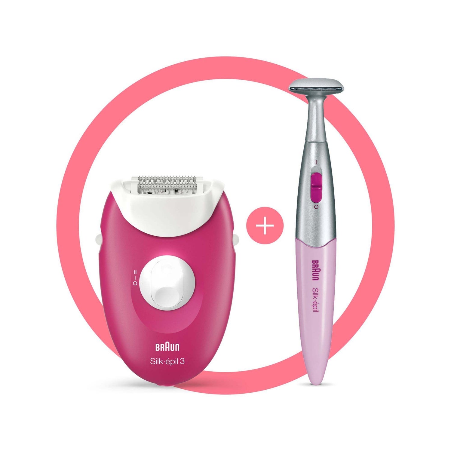 Braun Silk-épil 3-420 Epilator, White/Pink