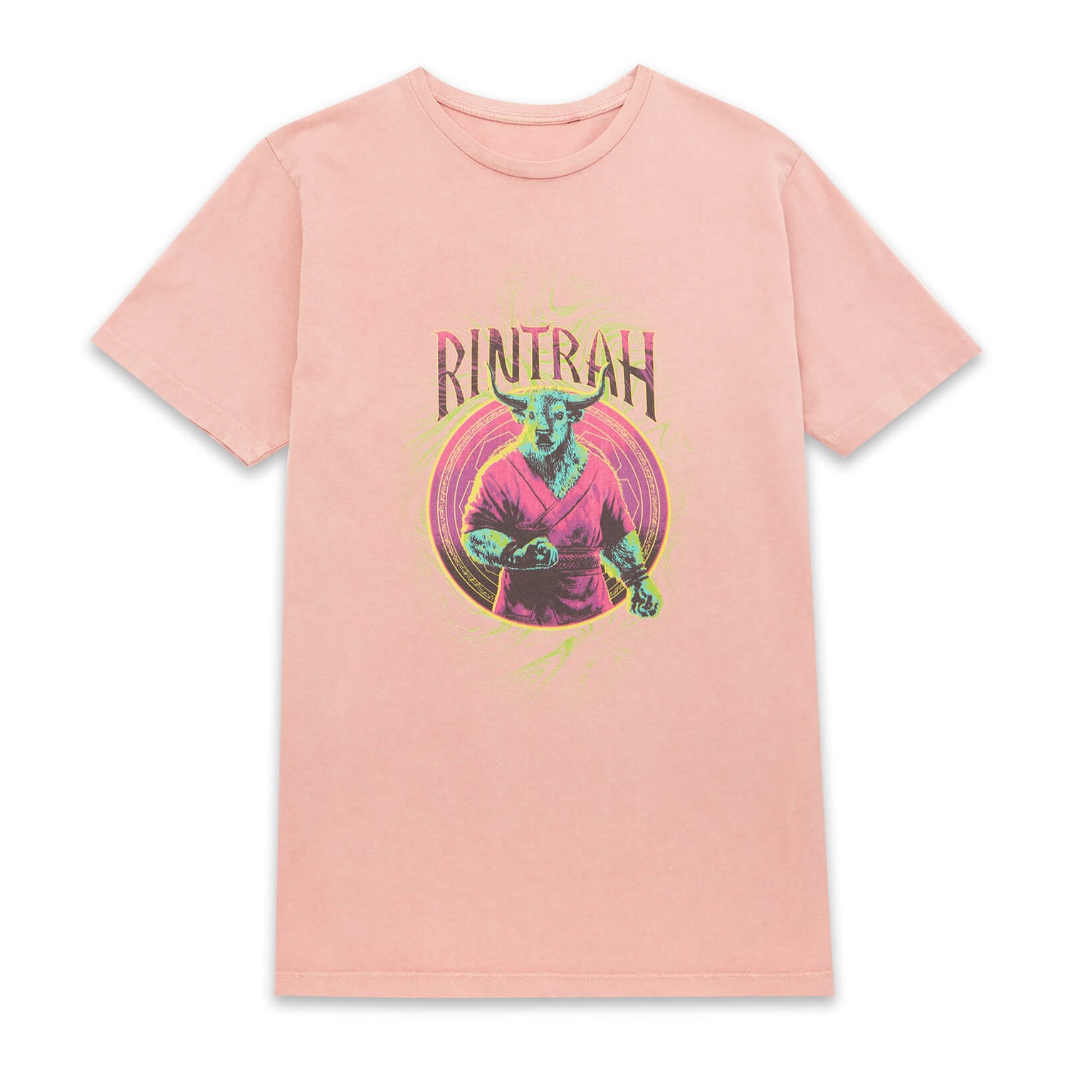 Marvel Dr Strange Rintrah Unisex T-Shirt - Pink Acid Wash