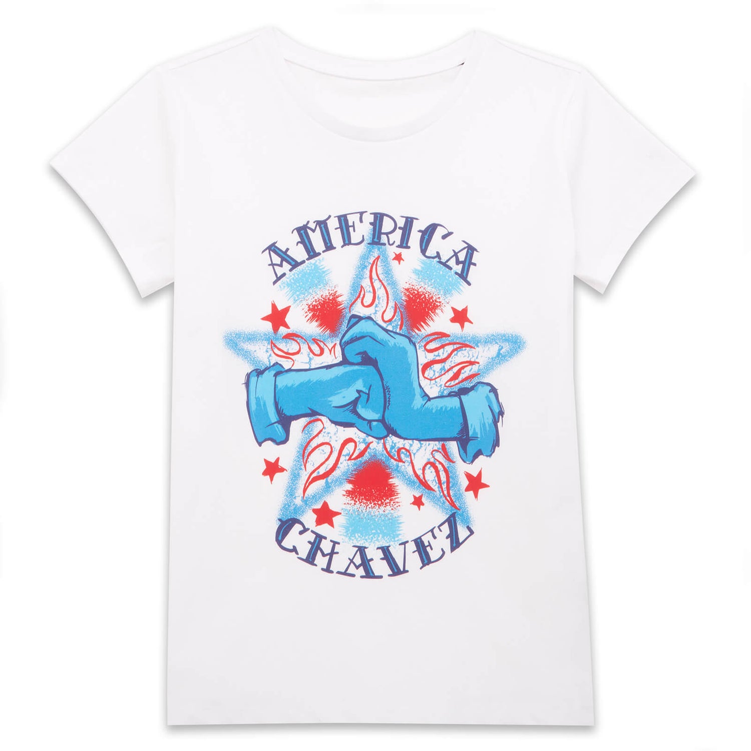 Marvel Dr Strange America Chavez Fists Women's T-Shirt - White