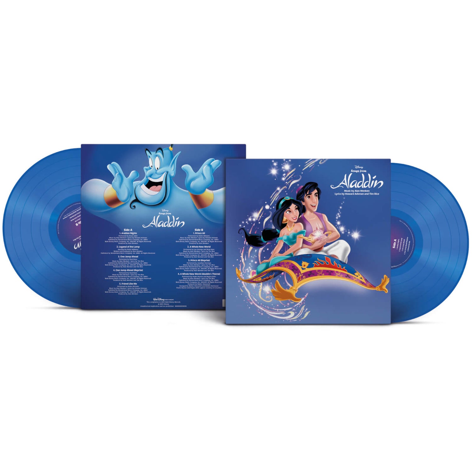 Chansons Aladdin en VO (30e Anniversaire) (Vinyle couleur bleu océan) LP