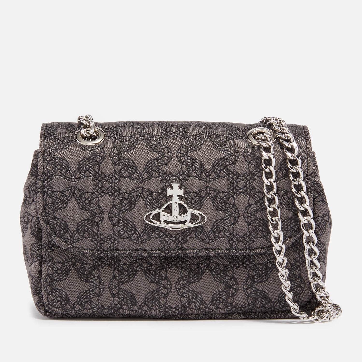 Vivienne Westwood Small Orborama Logo-Jacquard Shoulder Bag