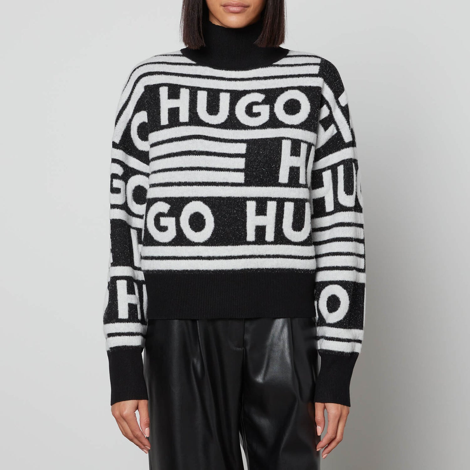 HUGO Sismina Logo-Jacquard Knit Jumper