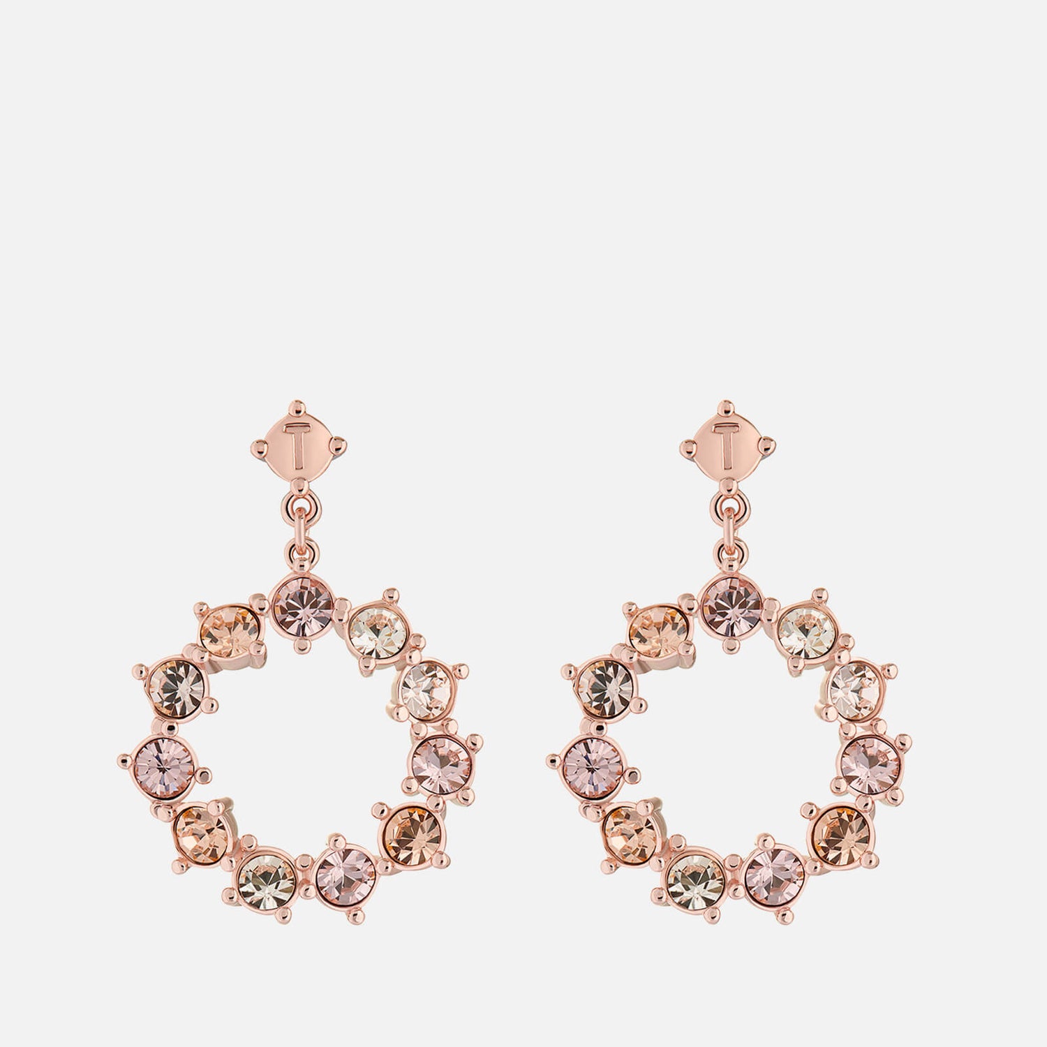 Ted Baker Crissty Rose Gold-Tone and Crystal Earrings