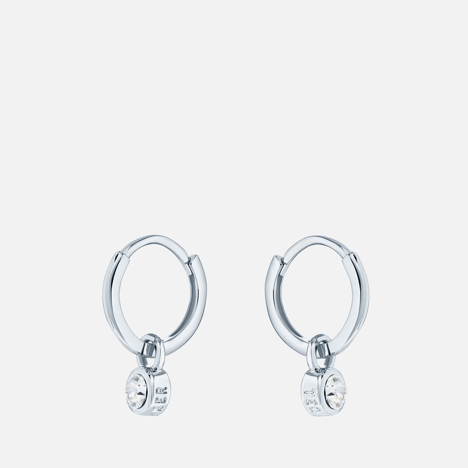 Ted Baker Sinallaa Silver-Tone Crystal Huggie Hoops