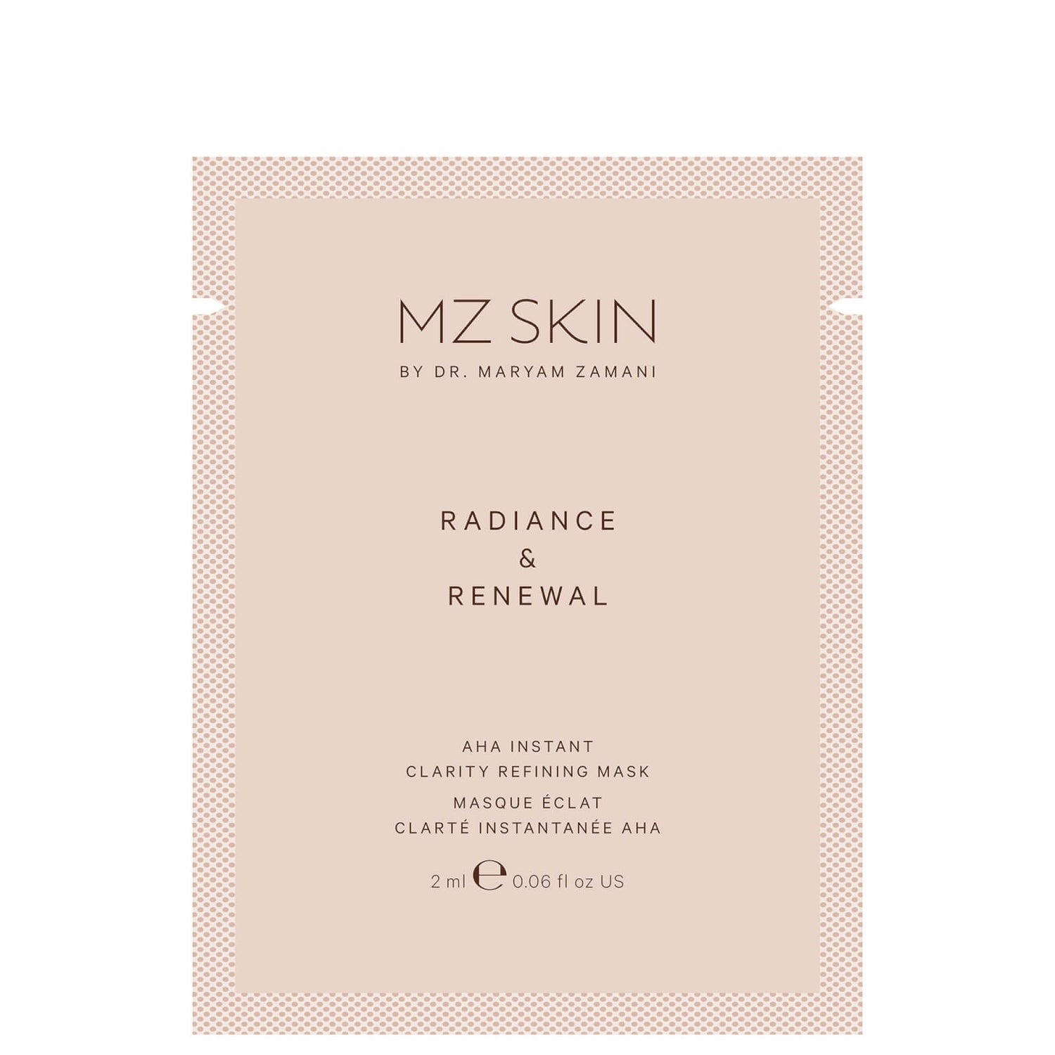MZ Skin Radiance and Renewal Instant Clarity Refining Mask Sachet 2ml