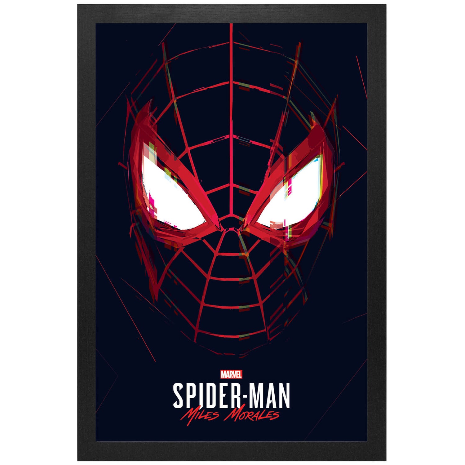 Marvel Spider-Man Miles Morales Spidey Eyes Framed Art Print