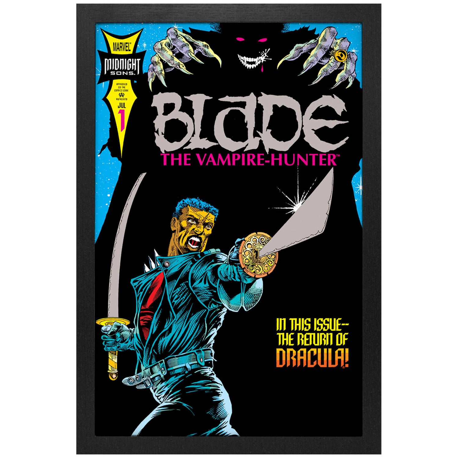 Marvel Blade the Vampire-Hunter Framed Art Print