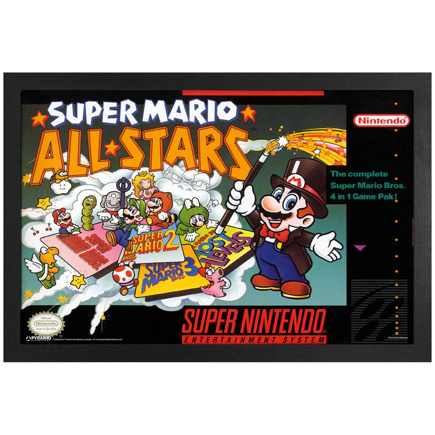Super Mario All-Stars Framed Art Print