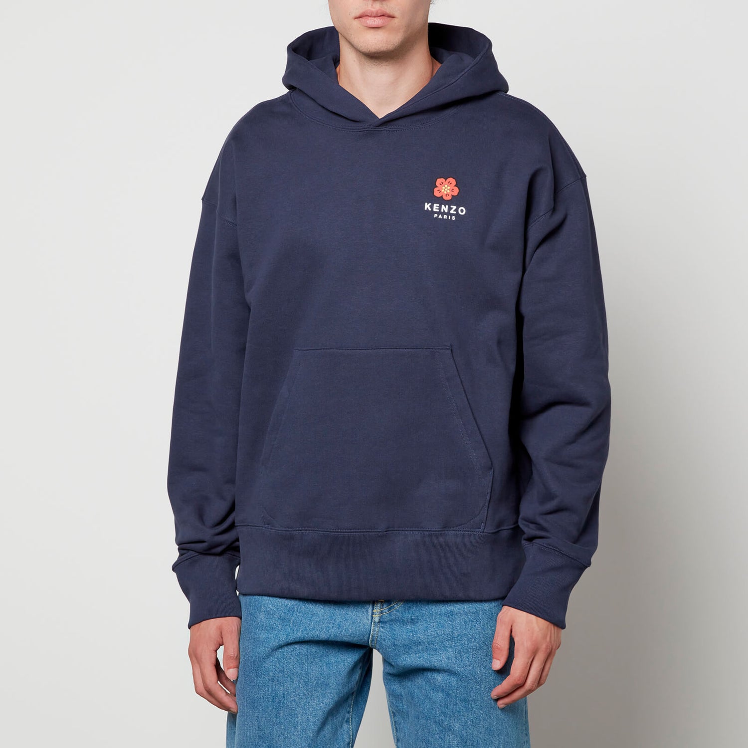 Kenzo Boke Flower Printed Cotton-Blend Oversized Hoodie - XS